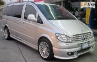 Benz Vito + ล้อแม็กลาย Brabus Platinum Edition 18นิ้ว สีHyper Silver หน้าเงา + ยาง YOKOHAMA V551 235/50-18