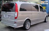 Benz Vito + ล้อแม็กลาย Brabus Platinum Edition 18นิ้ว สีHyper Silver หน้าเงา + ยาง YOKOHAMA V551 235/50-18