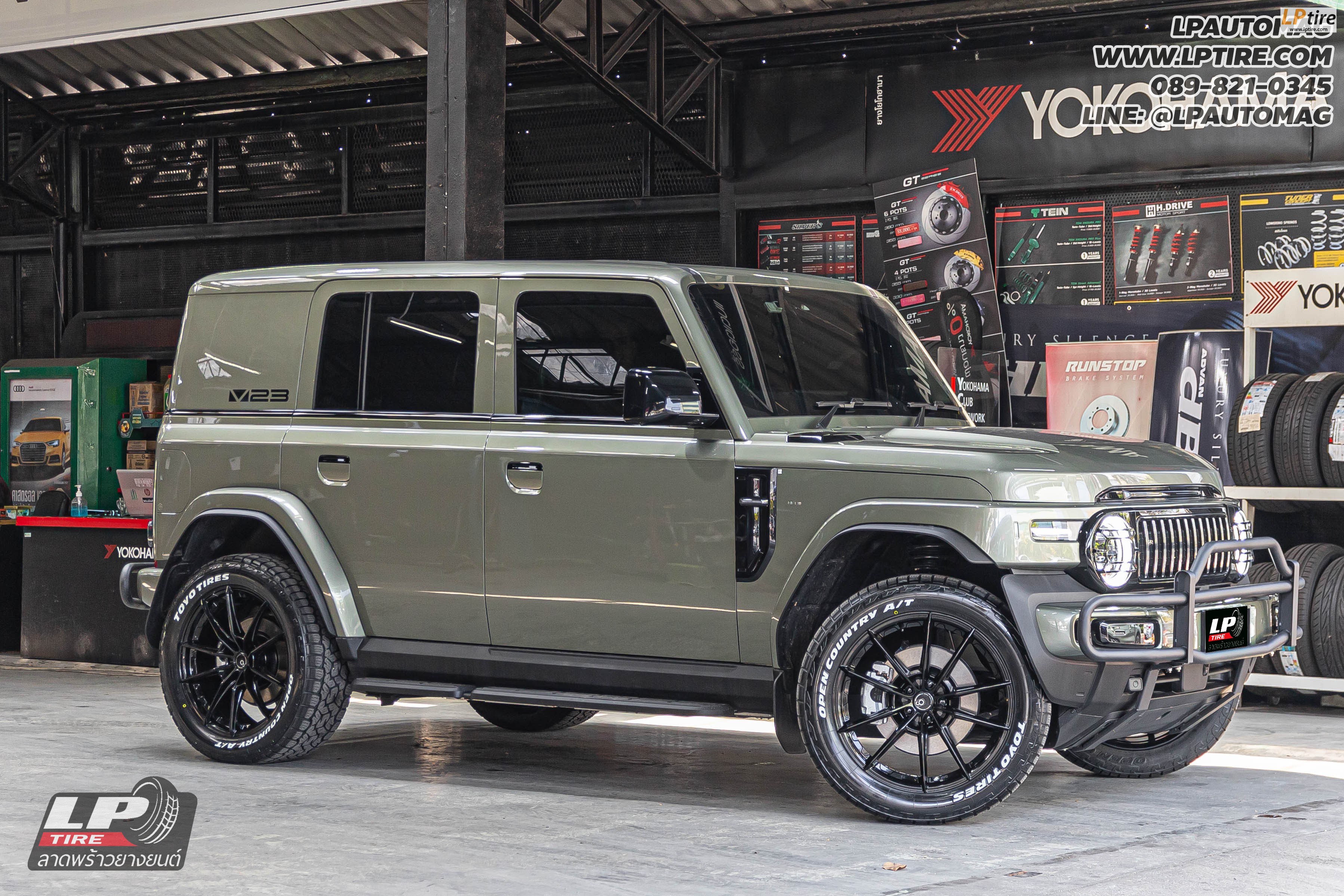 รถ - CHERY V23 ล้อแม็ก - ORI WHEELS CHAPTER-9EV FlowForming V-BLACK สเปค - 20x8.5 ET35 5x108 รัดยาง - TOYO OPEN COUNTRY AT3 เบอร์ - 265/50-20