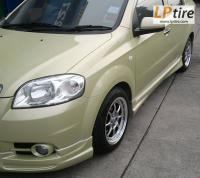 Chevrolet Aveo + ล้อแม็ก Z-Speed Retro 15นิ้ว สีHyper Silver ขอบเงา