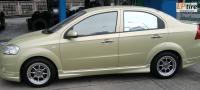 Chevrolet Aveo + ล้อแม็ก Z-Speed Retro 15นิ้ว สีHyper Silver ขอบเงา