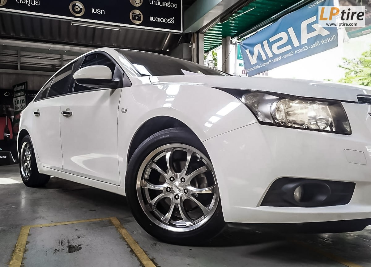 Chevrolet Cruze + ล้อแม็ก Advanti SK25 ขอบ 17นิ้ว สี HP CROME