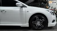 Chevrolet Cruze + ล้อแม็ก Lenso Conquista 4 18นิ้ว สีดำหน้าเงา + DUNLOP LM703  หน้า 225/45-18 หลัง 245/40-18