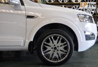 Chevrolet Captiva + ล้อแม็ก Rojam RT-092 19นิ้ว สีดำหน้าเงาขอบสแตนเลส + ยาง DUNLOP VE302 245/45-19