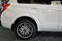 Chevrolet Captiva + ล้อแม็ก Rojam RT-092 19นิ้ว สีดำหน้าเงาขอบสแตนเลส + ยาง DUNLOP VE302 245/45-19