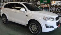 Chevrolet Captiva + ล้อแม็ก Rojam RT-092 19นิ้ว สีดำหน้าเงาขอบสแตนเลส + ยาง DUNLOP VE302 245/45-19