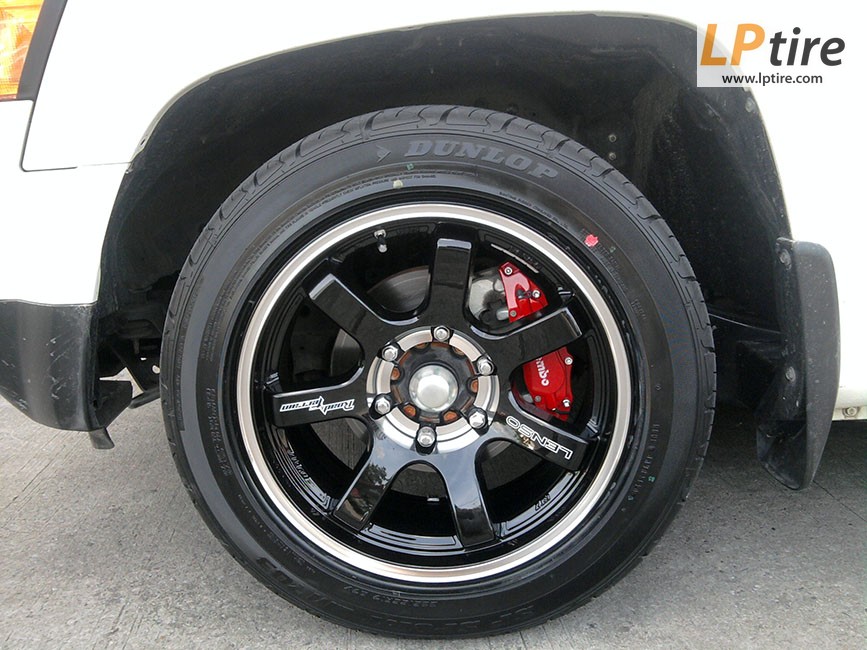 Chevrolet Colorado + ล้อแม็ก Lenso RT7 17นิ้ว สีดำขอบเงา + ยาง DUNLOP LM 703 225/55-17