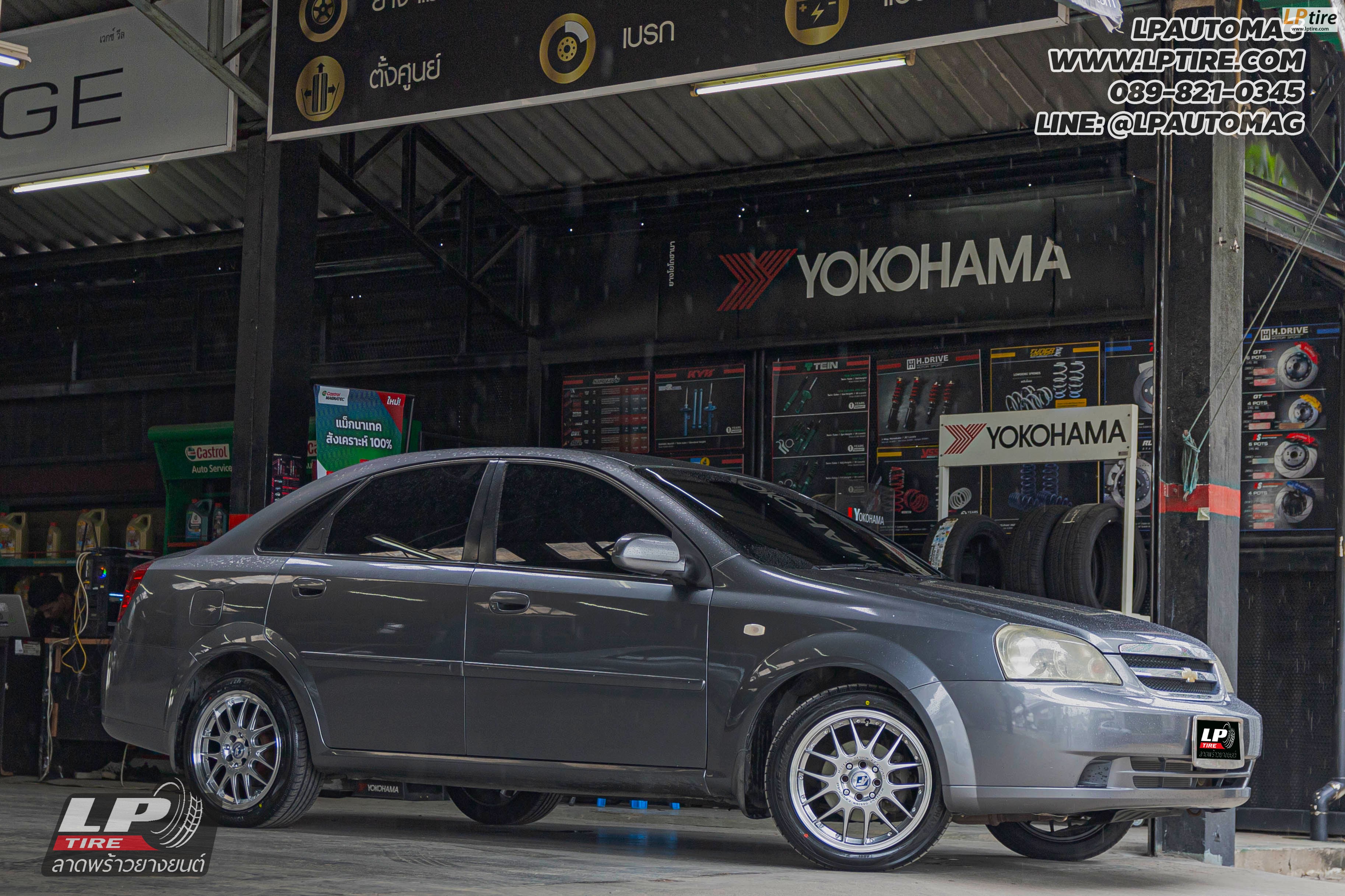 รถ - CHEVROLET OPTRA ล้อแม็ก - MGW AF-P1103 HB สเปค- 16x7 ET40 4x100-4x114.3 ยาง - YOKOHAMA AE51 เบอร์-195/50-16