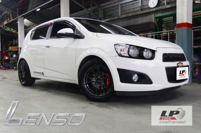 
#CHEVROLET#SONIC จัดล้อแม็กแท้ #LENSO#Jager#Dyna 16x7 ET35 4x100 #HD พร้อมยาง YOKOHAMA E70 205/55-16 ยังสวยลงตัว จัดฝาครอบ BREMBO สีแดง (F) ขนาด SIZE-S
