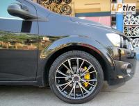 Chevrolet Sonic + ล้อแม็ก Lenso Samurai Bushido (SCB) 17นิ้ว สีดำหน้าเงา + ยาง DURUN S-1 215/45-17