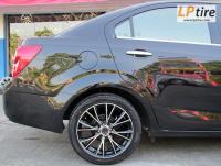 Chevrolet Sonic + ล้อแม็ก Lenso Samurai Bushido (SCB) 17นิ้ว สีดำหน้าเงา + ยาง DURUN S-1 215/45-17