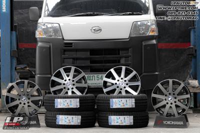 รถ - Daihatsu Hijet ล้อแม็ก - MGW AF-P1088 ดำหน้าเงา สเปค - 14x5.5 ET40 4x100 รัดยาง - SAILUN ATREZZO ECO เบอร์- 165/55R14