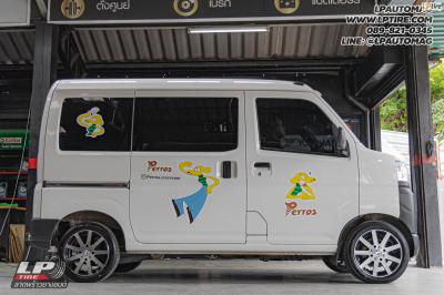 รถ - Daihatsu Hijet ล้อแม็ก - MGW AF-P1088 ดำหน้าเงา สเปค - 14x5.5 ET40 4x100 รัดยาง - SAILUN ATREZZO ECO เบอร์- 165/55R14