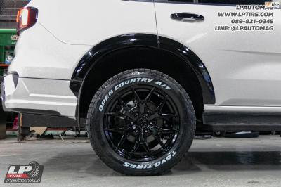 รถ - FORD EVEREST ล้อแม็ก - VAGE VF04 SUV ดำเงา สเปค - 20x9 ET15 6x139.7 ยาง - TOYO OPEN COUNTRY AT3 (ตัวหนังสือขาว) เบอร์- 265/55-20