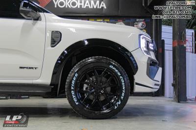 รถ - FORD EVEREST ล้อแม็ก - VAGE VF04 SUV ดำเงา สเปค - 20x9 ET15 6x139.7 ยาง - TOYO OPEN COUNTRY AT3 (ตัวหนังสือขาว) เบอร์- 265/55-20