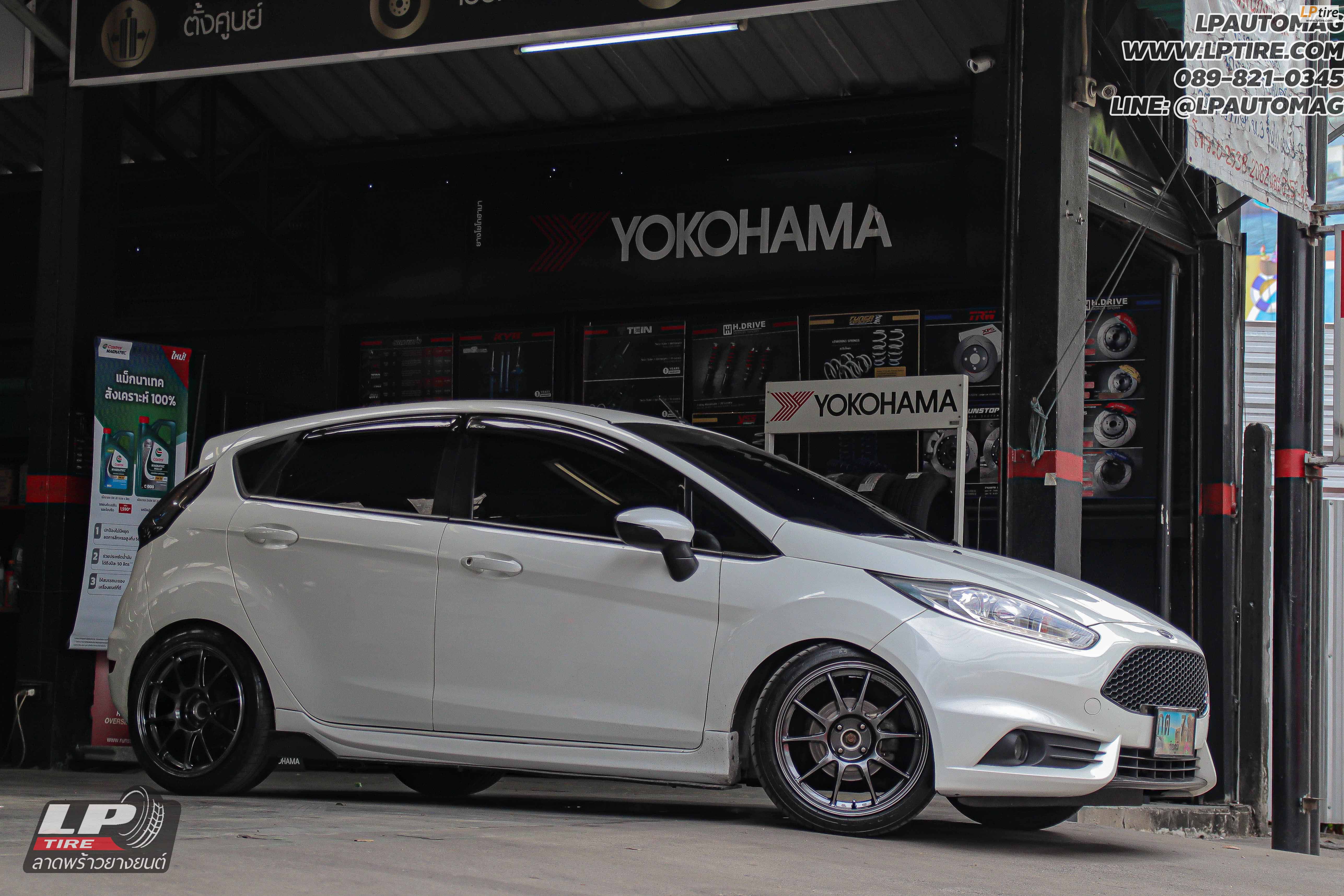 รถ - FORD FIESTA ล้อแม็ก - NK Performance NK105N (TC105n) Flowforming NK Dark สเปค - 17x8 ET35 4x100 ยาง - MICHELIN PILOT SPORT 4 เบอร์ - 205/45 R17