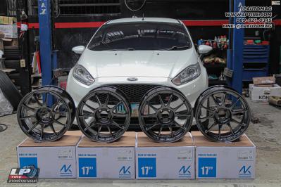 รถ - FORD FIESTA ล้อแม็ก - NK Performance NK105N (TC105n) Flowforming NK Dark สเปค - 17x8 ET35 4x100 ยาง - MICHELIN PILOT SPORT 4 เบอร์ - 205/45 R17