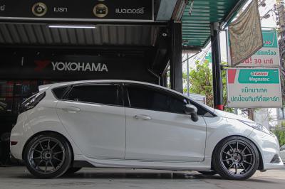 รถ - FORD FIESTA ล้อแม็ก - NK Performance NK105N (TC105n) Flowforming NK Dark สเปค - 17x8 ET35 4x100 ยาง - MICHELIN PILOT SPORT 4 เบอร์ - 205/45 R17