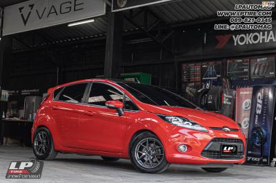รถ - FORD FIESTA ล้อแม็ก - EmotionR FRE BY LENSO Dark Gun สเปค - 15x7 ET35 4x100 ยาง - LENSO D-1CS เบอร์ - 195/55-15 สตรัทปรับเกลียว Silver Super Szeal ตรงรุ่น ไม่ต้องดัดแปลง