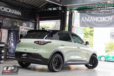 รถ - GEELY EX2&nbsp;ล้อแม็ก - VAGE VF04E FlowForming BLACK สเปค - 17x7.5 ET35 4x100&nbsp;รัดยาง - ALLIANCE AL30 030Ex เบอร์ - 215/50-17