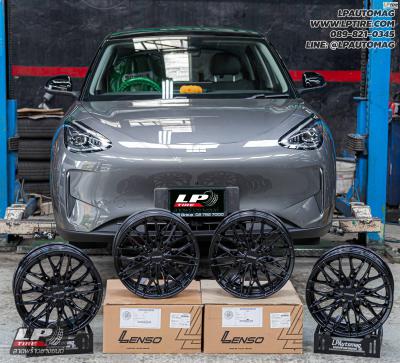 รถ - GEELY EX2 ล้อแม็ก - LENSO YETI ดำด้าน สเปค - 16x7 ET35 4x100 ใช้ยางเดิม
