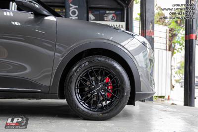 รถ - GEELY EX2 ล้อแม็ก - LENSO YETI ดำด้าน สเปค - 16x7 ET35 4x100 ใช้ยางเดิม