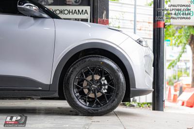 รถ - GEELY EX2 ล้อแม็ก - LENSO Jager J1B ดำเงา สเปค - 16x7 ET35 4x100 ใช้ยางเดิม