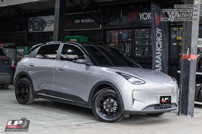 รถ - GEELY EX2 ล้อแม็ก - LENSO Jager J1B ดำเงา สเปค - 16x7 ET35 4x100 ใช้ยางเดิม