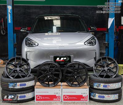 รถ - GEELY EX2 ล้อแม็ก - ORI WHEELS CHAPTER-4 FlowForming BLACK FLAT สเปค - 17x7.5 ET35 4x100 รัดยาง - BRIDGESTONE TURANZA6 เบอร์ - 215/50-17