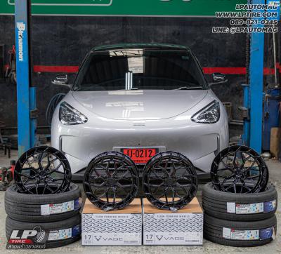 รถ - GEELY EX2 ล้อแม็ก - VAGE VF033 E FlowForming BLACK สเปค - 17x7.5 ET35 4x100 รัดยาง - YOKOHAMA V553 เบอร์ - 215/50-17