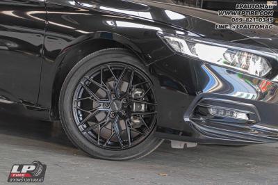 รถ - HONDA ACCORD ล้อแม็ก - LENSO VENTUS ดำด้าน สเปค - 18x8.5 ET35 5x114.3 รัดยาง - YOKOHAMA V552 เบอร์ - 235/45-18