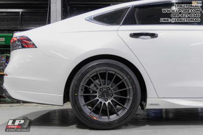 รถ - HONDA ACCORD&nbsp;ล้อแม็ก- NK Performance FF05RR (RS05RR) Flowforming สเปค - 18x8.5 ET35 5x114.3-5x112&nbsp;ยาง- YOKOHAMA รุ่น ADVAN DB V553 เบอร์ - 235/45R18 ชุดเบรค - H-Drive RS Series 6 Pots 355 mm