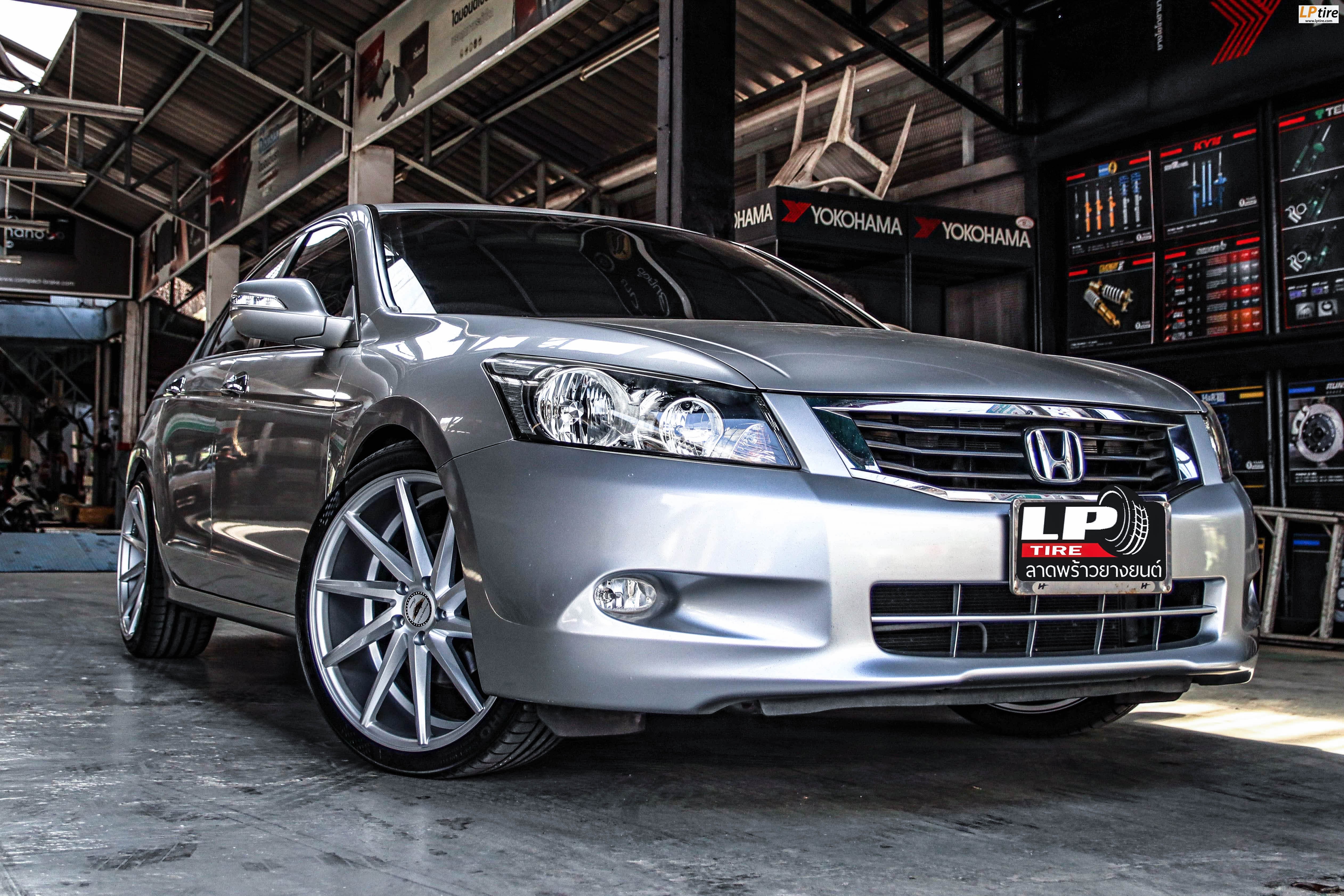 รถ -HONDA ACCORD G8 ล้อแม็ก - NAYA CVT VICTORIA ซิลเวอร์ สเปค - 20x8.5 ET40 5x114.3 สเปค - 20x9.5 ET40 5x114.3 รัดยาง - KUMHO PS71 เบอร์ - 245/35-20