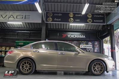 รถ - HONDA ACCORD ล้อแม็ก - ENKEI SC46 น้ำตาลด้าน สเปค - 17x7.5 ET40 5x114.3 รัดยาง - YOKOHAMA V552 เบอร์ - 225/50-17