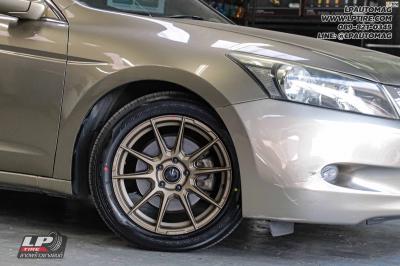 รถ - HONDA ACCORD ล้อแม็ก - ENKEI SC46 น้ำตาลด้าน สเปค - 17x7.5 ET40 5x114.3 รัดยาง - YOKOHAMA V552 เบอร์ - 225/50-17