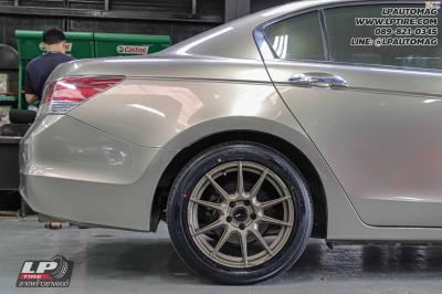 รถ - HONDA ACCORD ล้อแม็ก - ENKEI SC46 น้ำตาลด้าน สเปค - 17x7.5 ET40 5x114.3 รัดยาง - YOKOHAMA V552 เบอร์ - 225/50-17