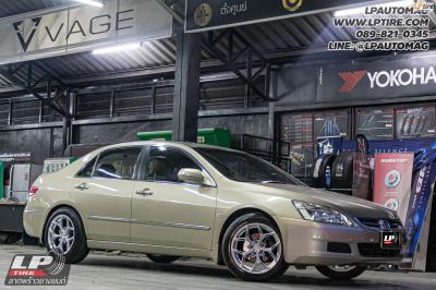 รถ - HONDA ACCORD ล้อแม็ก - VAGE VFX01 HGS สเปค - 17x8.5 ET35 5x112-5x114.3 ยาง - YOKOHAMA V553 เบอร์- 215/55-17