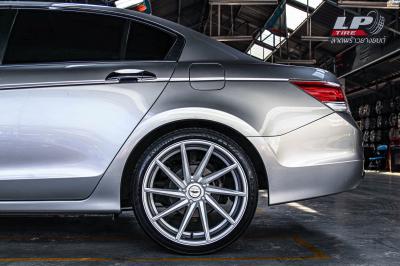 รถ -HONDA ACCORD G8 ล้อแม็ก - NAYA CVT VICTORIA ซิลเวอร์ สเปค - 20x8.5 ET40 5x114.3 สเปค - 20x9.5 ET40 5x114.3 รัดยาง - KUMHO PS71 เบอร์ - 245/35-20