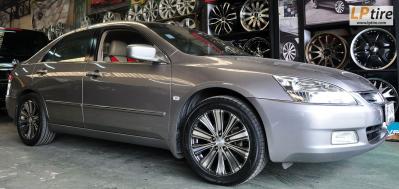 Honda Accord + ล้อแม็ก Lenso ES-Bella (ESB) 17นิ้ว สี Hyper Black หน้าเงา + ยาง YOKOHAMA EARTH-1 225/50R17