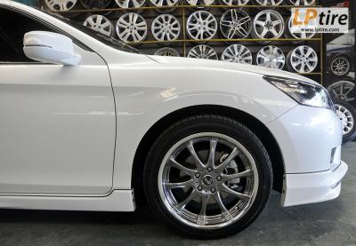 Honda Accord + ล้อแม็ก Lenso OP1 18นิ้ว หน้า8 หลัง9 18นิ้ว +  ยาง FALKEN ZE912 225/45R18