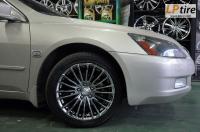 Honda Accord + ล้อแม็ก Katana Fin 5307 17นิ้ว สี Black Chrome + ยาง FALKEN ZE522 215/50R17