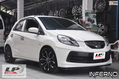 HONDA BRIO มาจัดล้อโปร จากค่าย AJ Automotive รุ่น inferno พร้อมยางไทย195/50R15 DUNLOP LM704
ลงตัวครับงานนี้