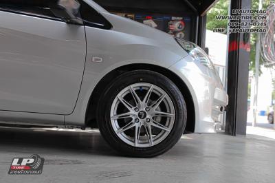 รถ - HONDA BRIO ล้อแม็ก - LENSO JAGER NOVA เงินด้าน สเปค - 15x7 ET35 4x100 ยาง - YOKOHAMA V701 เบอร์ - 195/55-15