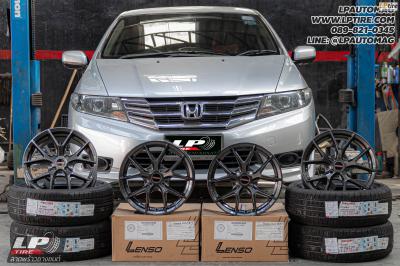 รถ - HONDA CITY ล้อแม็ก - LENSO JAGER DYNA HD สเปค - 15x6.5 ET38 4x100 ยาง - ALLIANCE AL30 030Ex เบอร์ - 195/55-15