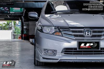 รถ - HONDA CITY ล้อแม็ก - TORQ TAR ดำด้านหน้าชา สเปค -15x7 ET35 4x100 ยาง -YOKOHAMA A-DRIVE AA01 เบอร์ -195/55-15 น็อตล้อ 7 เหลี่ยม 12x1.5