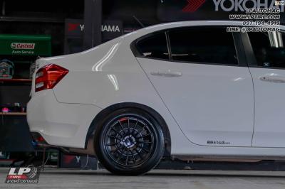 รถ -HONDA CITY ล้อแม็ก - EmotionR RSR (RS05RR)ดำด้าน สเปค - 15x7 ET35 4x100 ยาง - ALLIANCE AL30 030Ex เบอร์ - 195/60-15