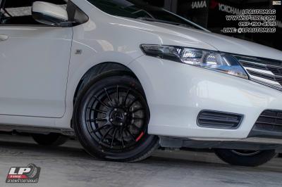 รถ -HONDA CITY ล้อแม็ก - EmotionR RSR (RS05RR)ดำด้าน สเปค - 15x7 ET35 4x100 ยาง - ALLIANCE AL30 030Ex เบอร์ - 195/60-15