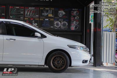 รถ - HONDA CITY ล้อแม็ก - KONIG N781 FlowForming น้ำตาล สเปค - 15x7 ET28 4x100 ยาง - YOKOHAMA V552 เบอร์ - 195/55-15