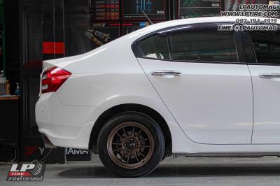 รถ - HONDA CITY ล้อแม็ก - KONIG N781 FlowForming น้ำตาล สเปค - 15x7 ET28 4x100 ยาง - YOKOHAMA V552 เบอร์ - 195/55-15