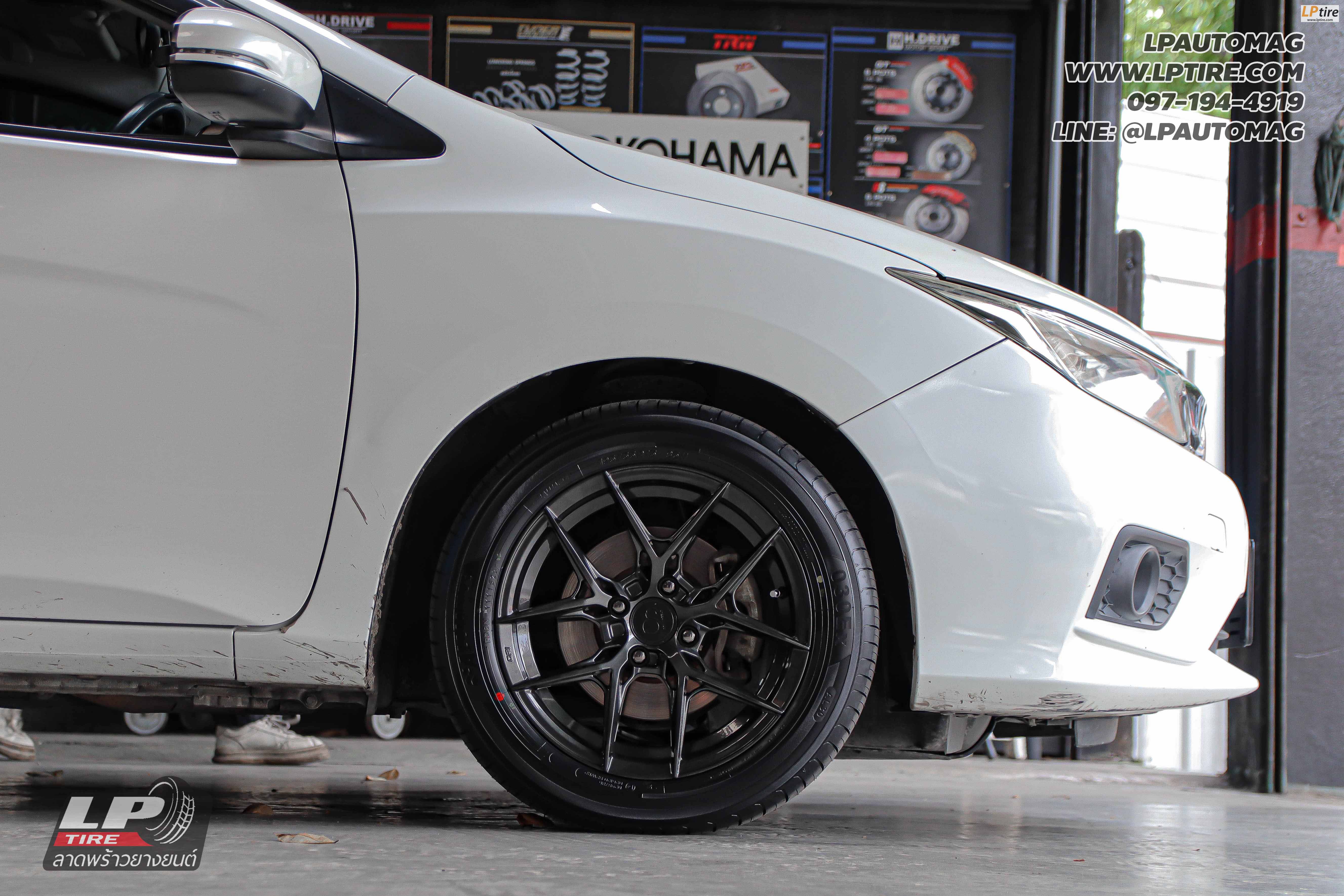 รถ - HONDA CITY ล้อแม็ก - ORI WHEELS CHAPTER-4 FlowForming สเปค - 15x7 ET35 4x100 ยาง -ALLIANCE AL30 030Ex เบอร์ - 195/55-15